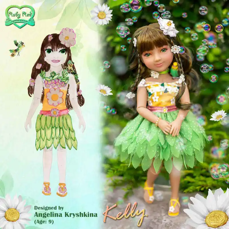 Kelly doll designed by Angelina Kryshkina